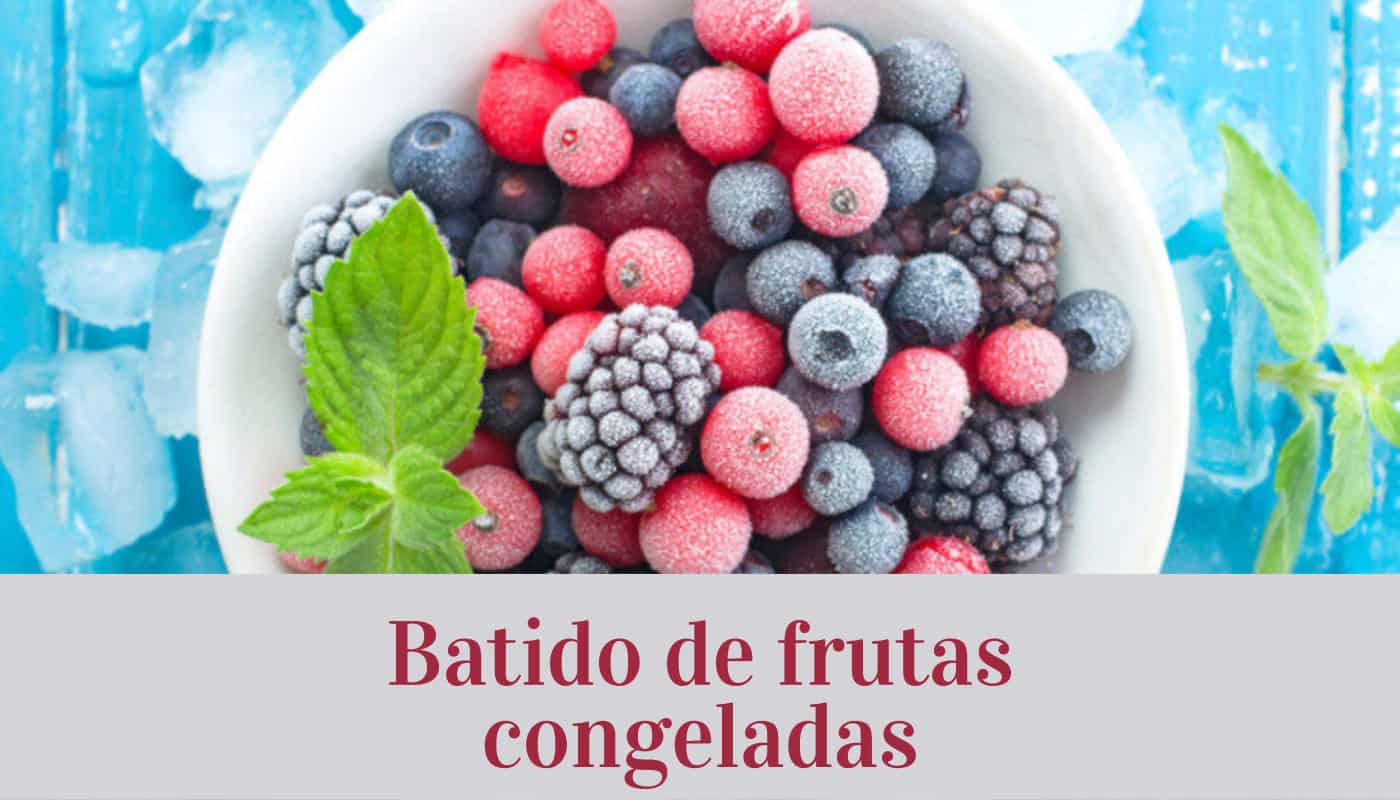 Batido de frutas congeladas