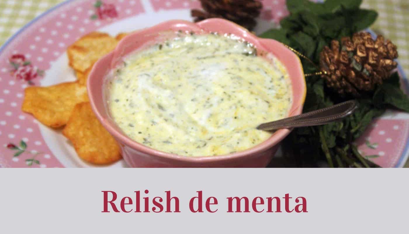 Receta de relish de menta