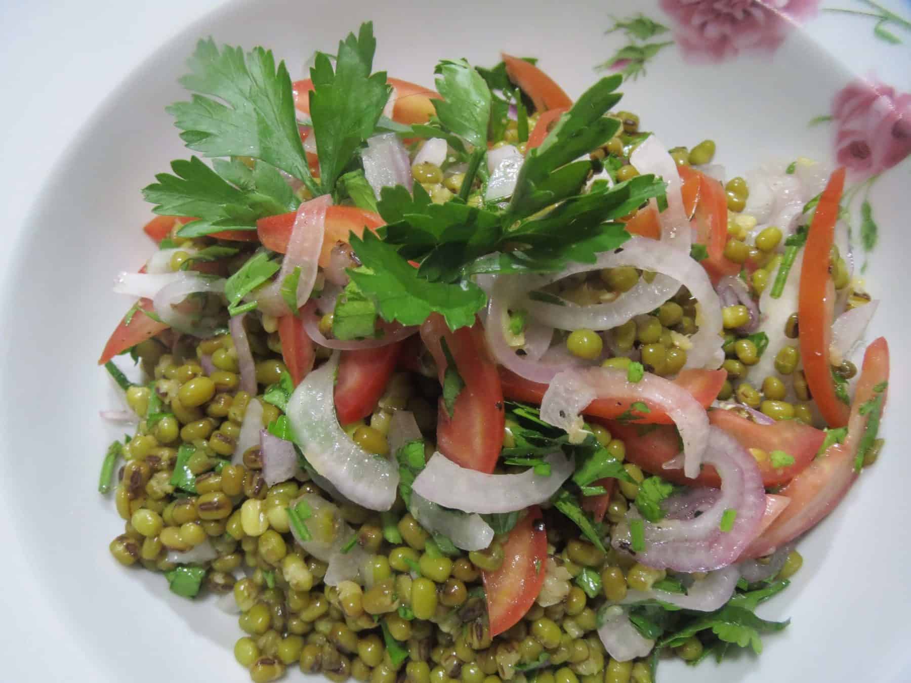 Ensalada de frijoles verdes (Receta para 2 porciones)